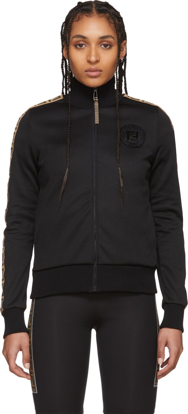 Fendi Black 'Forever Fendi' Track Jacket