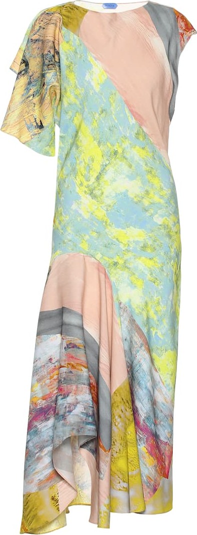 Mugler Printed midi dress
