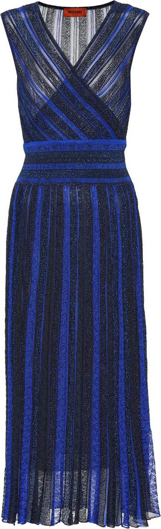 Missoni Knitted silk-blend midi dress