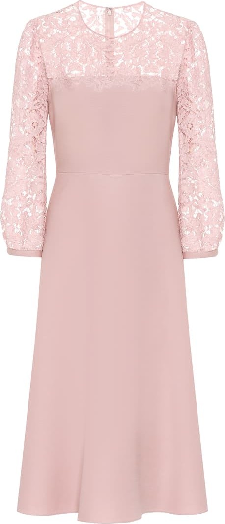 Valentino Lace and crêpe dress