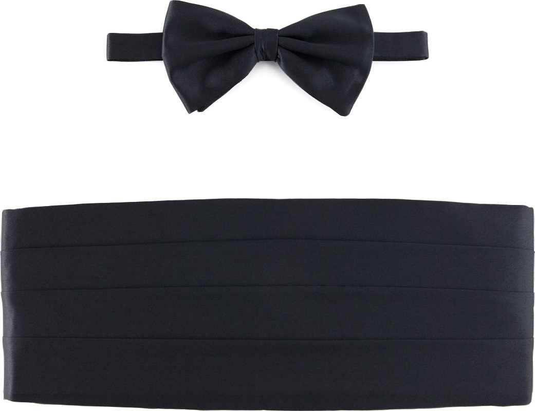 Brioni Cummerbund & Bow Tie Set