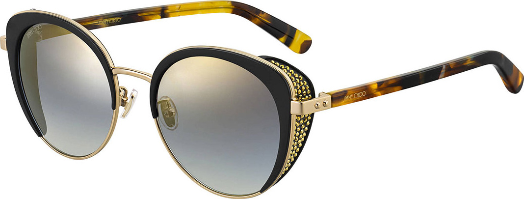 Jimmy Choo Gabbyfs Mirrored Metal & Acetate Cat-Eye Sunglasses