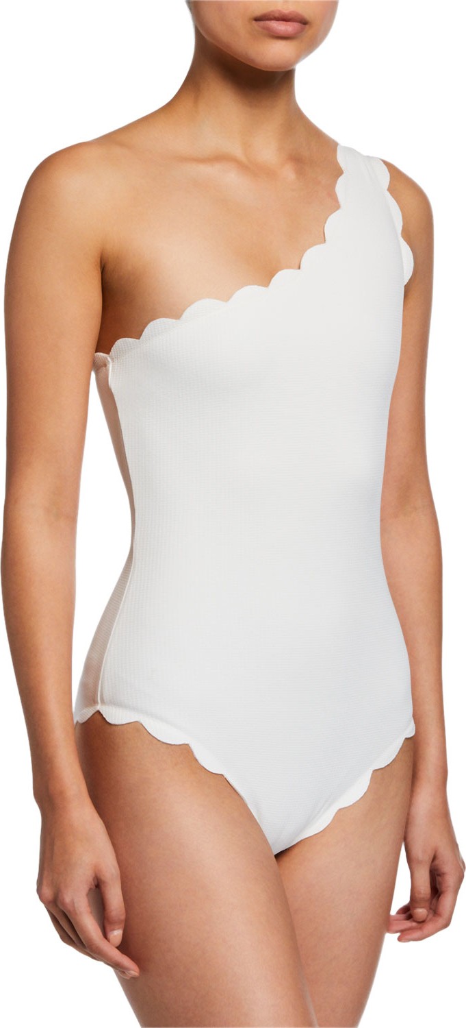 Marysia Santa Barbara One-Shoulder Maillot Swimsuit