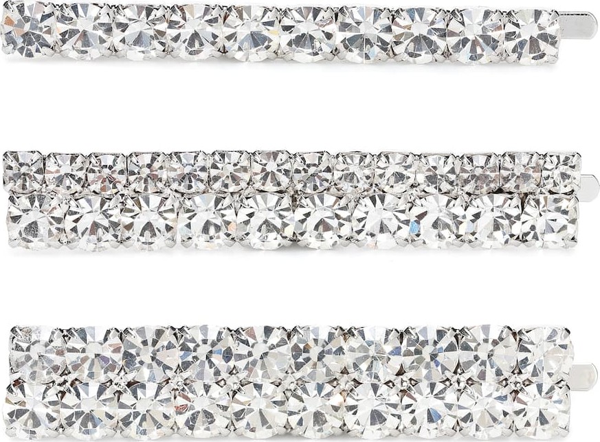 Alessandra Rich Crystal hair slides