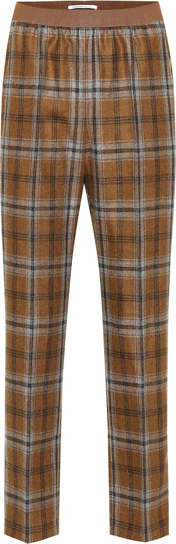 Agnona Checked wool pants