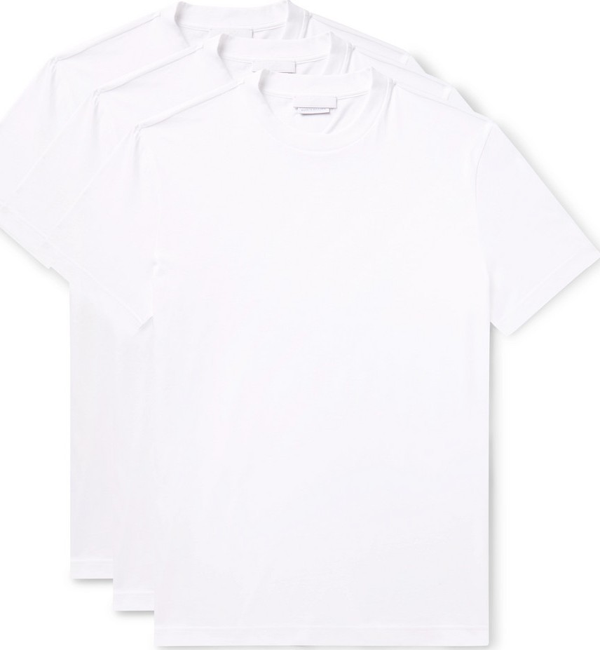 Prada Three-Pack Slim-Fit Cotton-Jersey T-Shirts