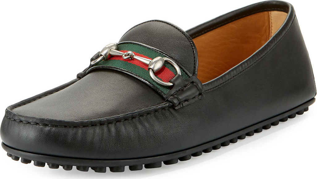 Gucci Leather Driver w/Web