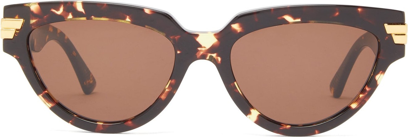 Bottega Veneta Tortoiseshell cat-eye acetate sunglasses