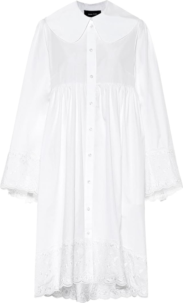 Simone Rocha Cotton-poplin minidress