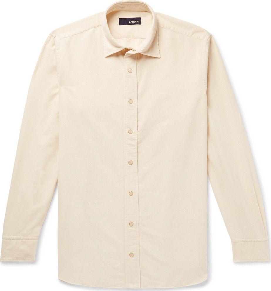 Lardini Slim-Fit Cotton-Corduroy Shirt