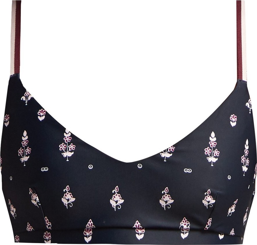 The Upside Woodstock paisley-print sports bra