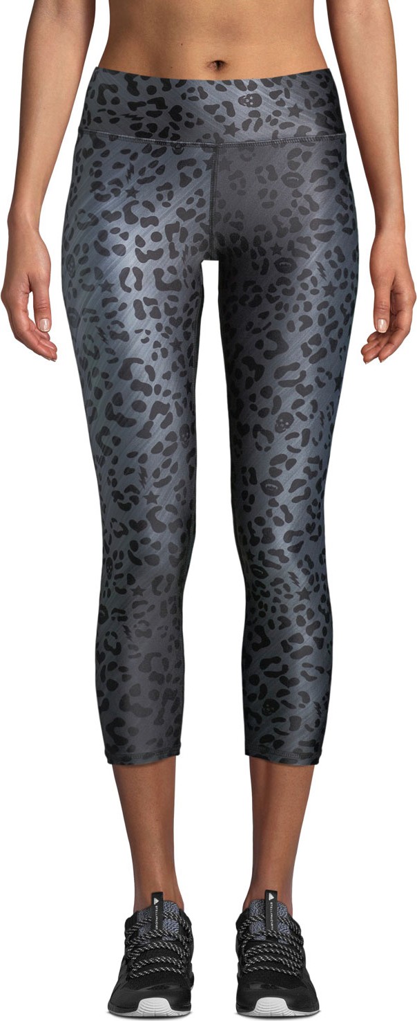 Terez Animal-Print Tall Band Capri-Length Leggings