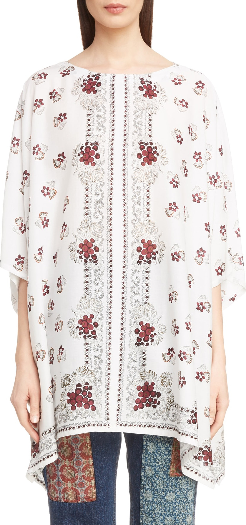 Y's By Yohji Yamamoto Bandanna Print Blouse