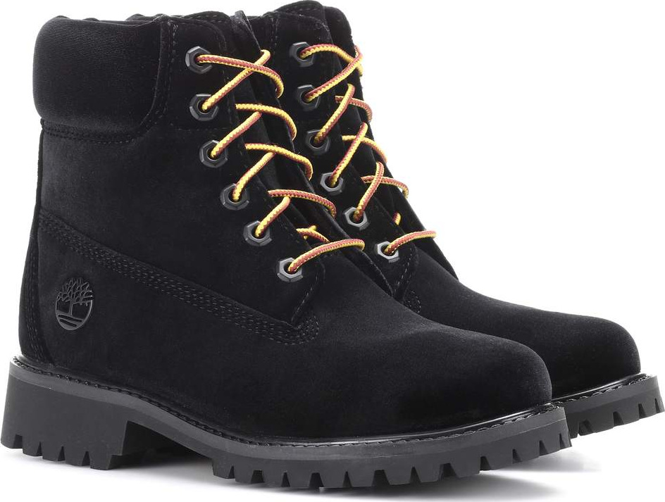 Off White X Timberland velvet ankle boots