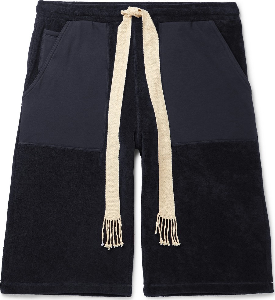 LOEWE + Paula's Ibiza Cotton-Terry and Jersey Drawstring Shorts