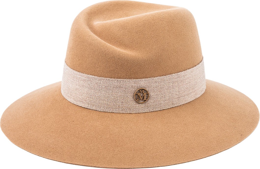 Maison Michel Virginie Rabbit Felt Fedora Hat