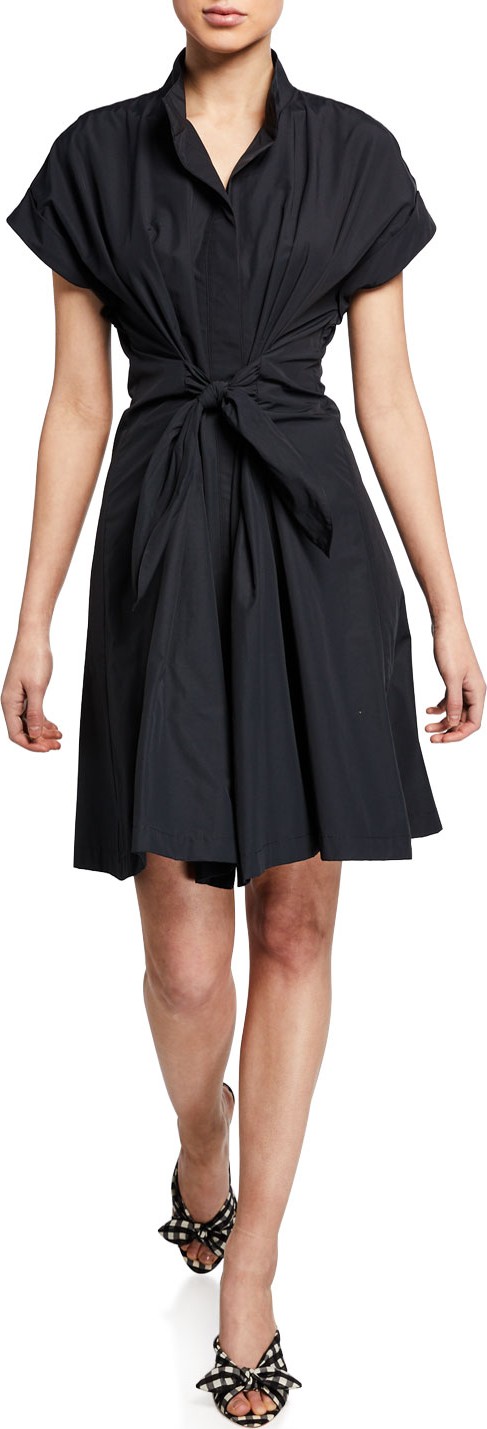 Finley Rocky Tie-Detail Poplin Dress