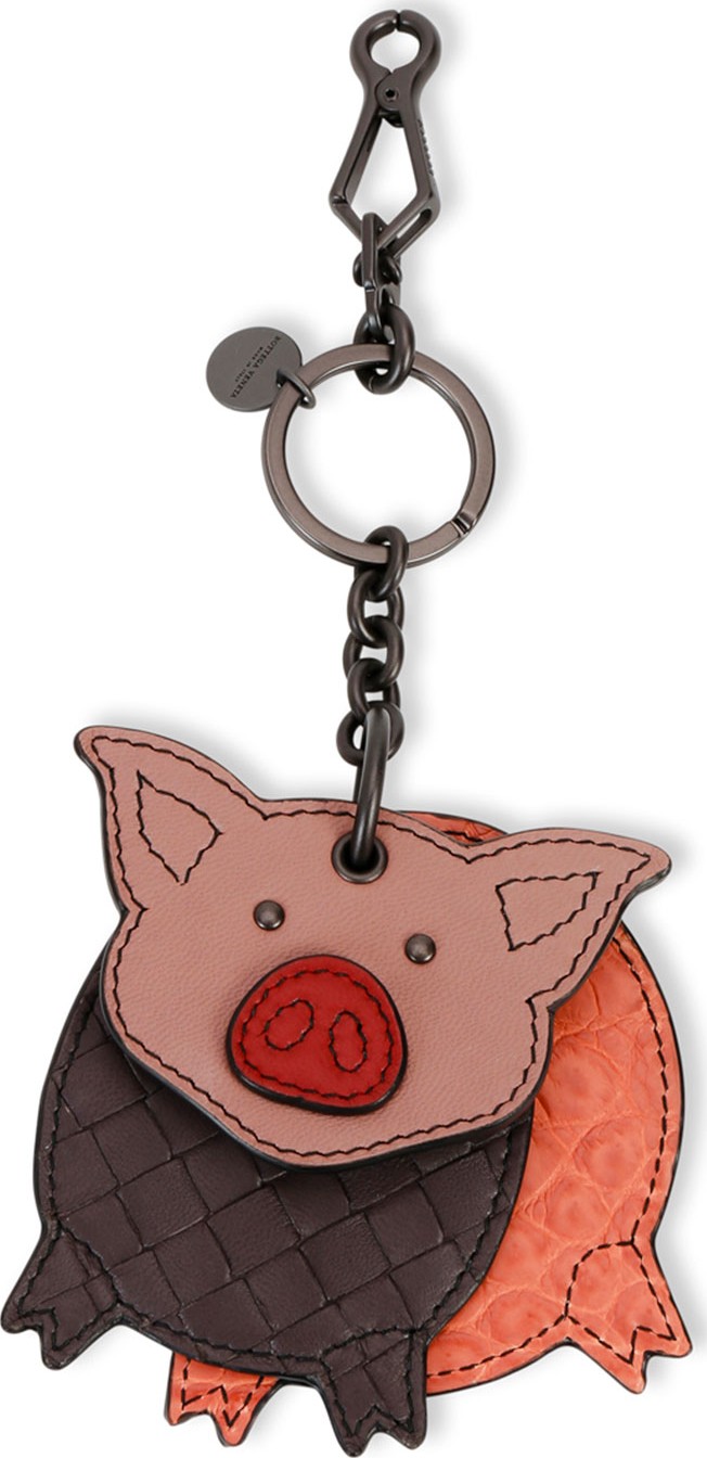 Bottega Veneta Leather Pig Key Chain