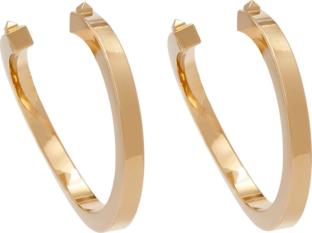 Valentino Rockstud twisted hoop earrings