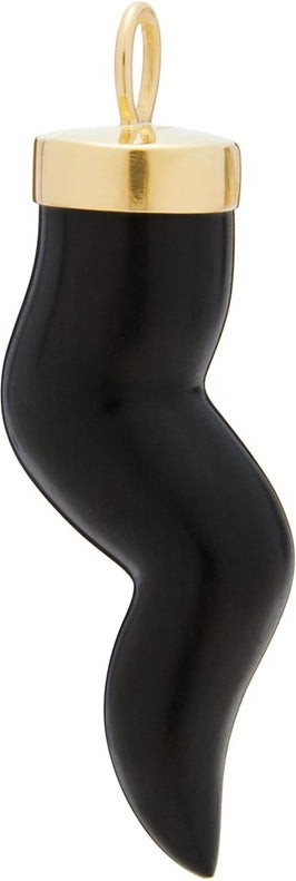 Rosa De La Cruz Ebony & 18kt gold pendant