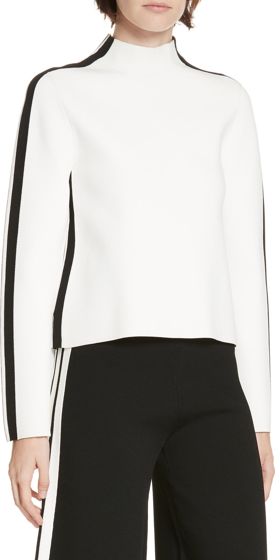 Veronica Beard Retha Side Stripe Sweater