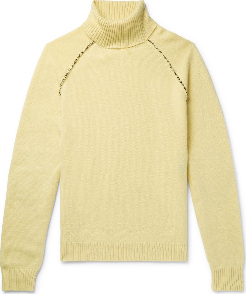 Alanui Appliquéd Cashmere Rollneck Sweater