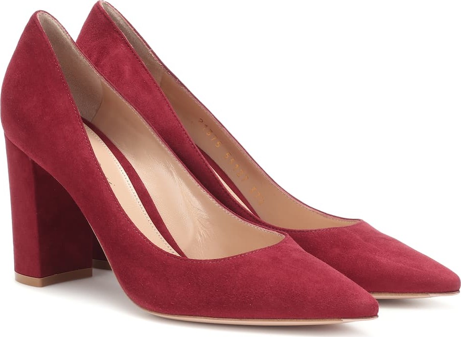 Gianvito Rossi Piper 85 suede pumps