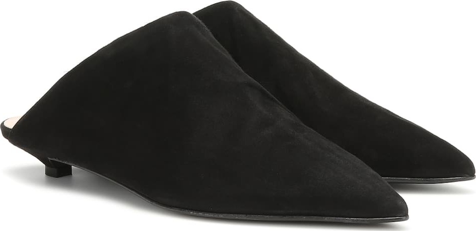 Acne Studios Brion shearling-lined suede slippers
