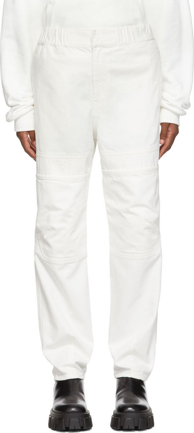 Ambush White Front Pocket Taped Jeans
