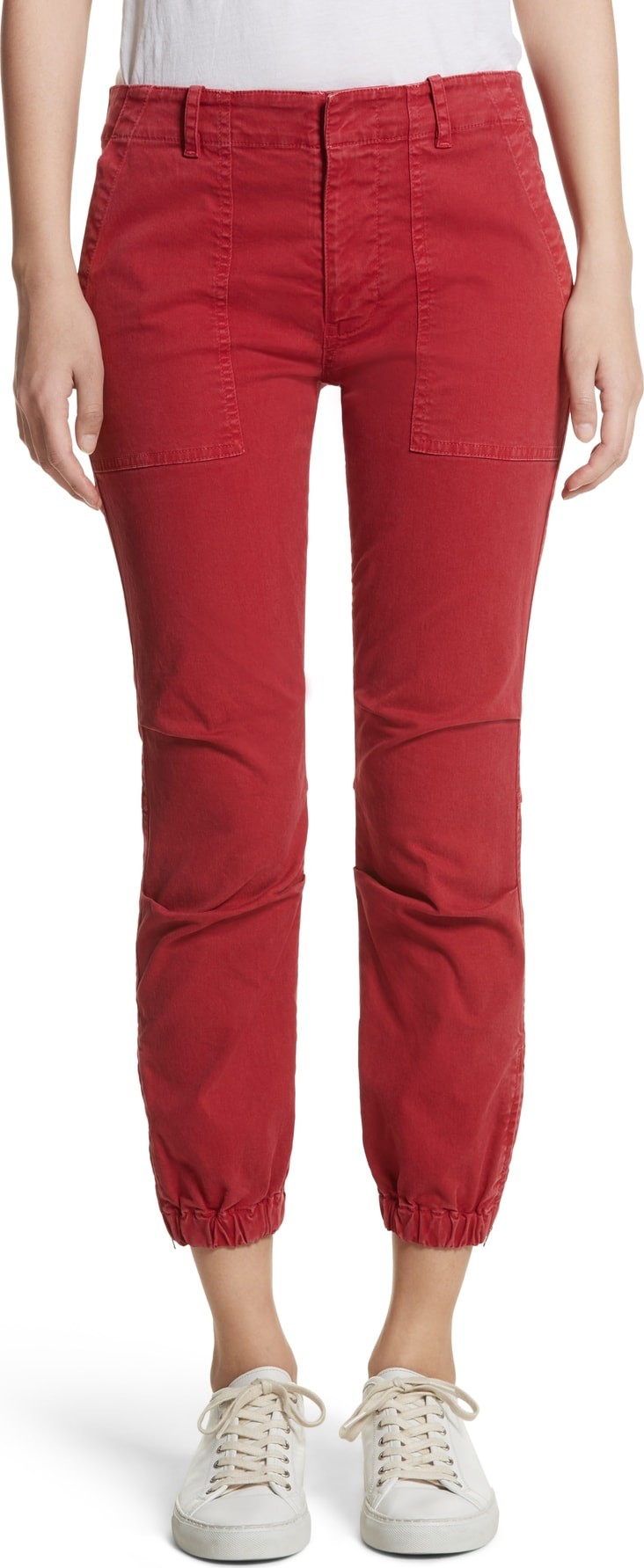 Nili Lotan Stretch Cotton Twill Crop Military Pants