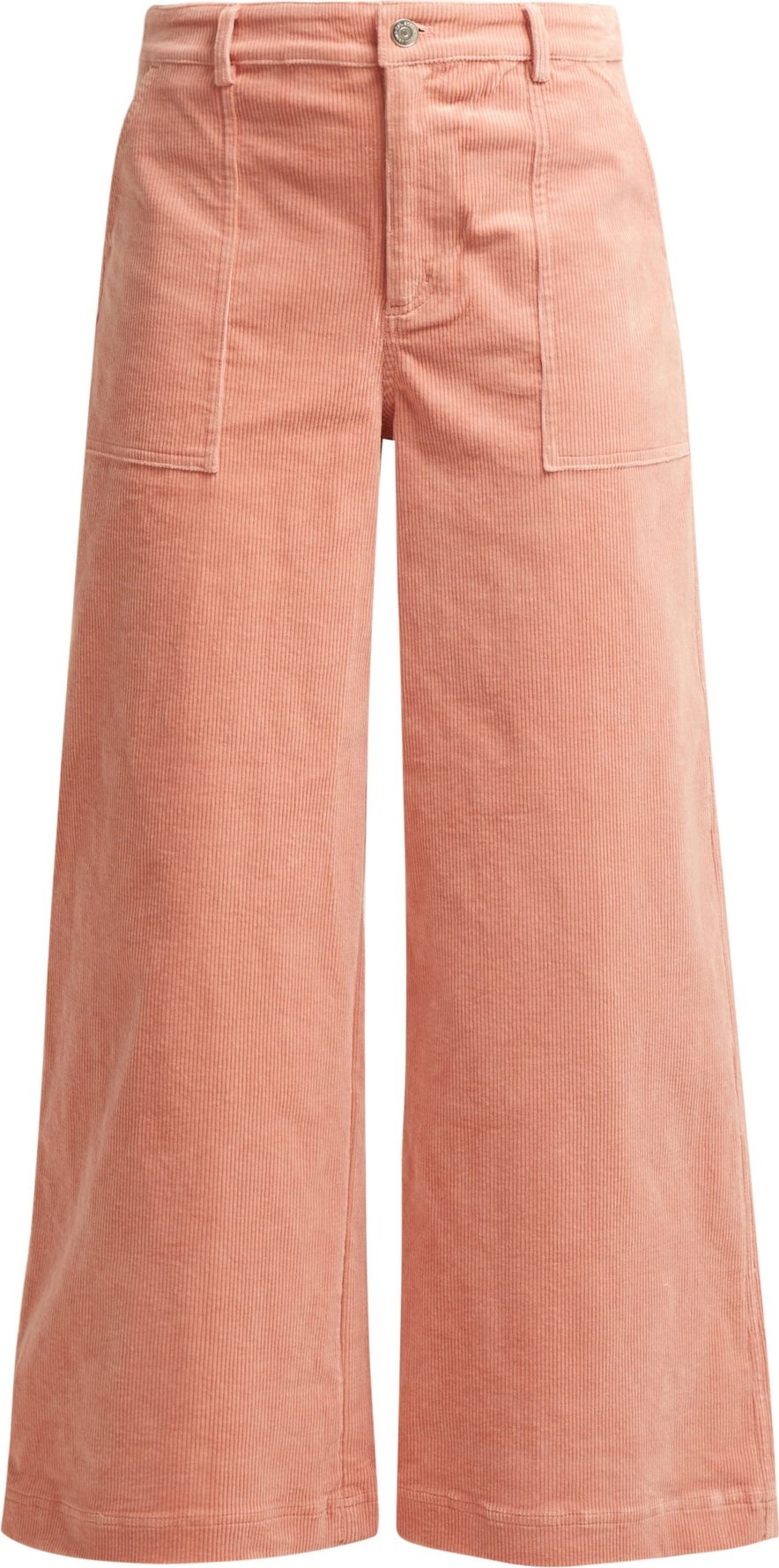 Ganni Ridgewood wide-leg corduroy trousers