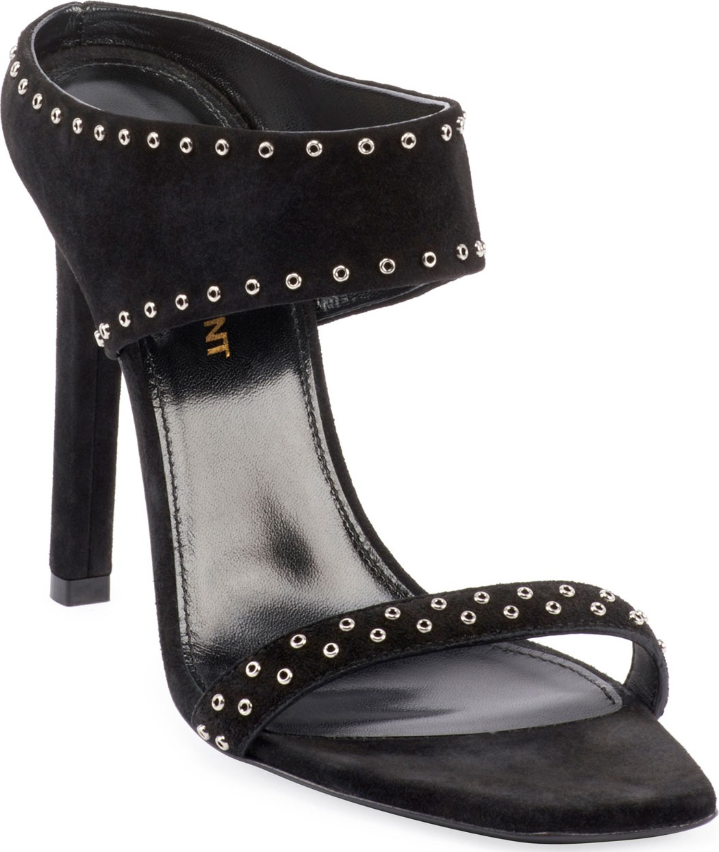 Saint Laurent Mica Suede Slide Sandals