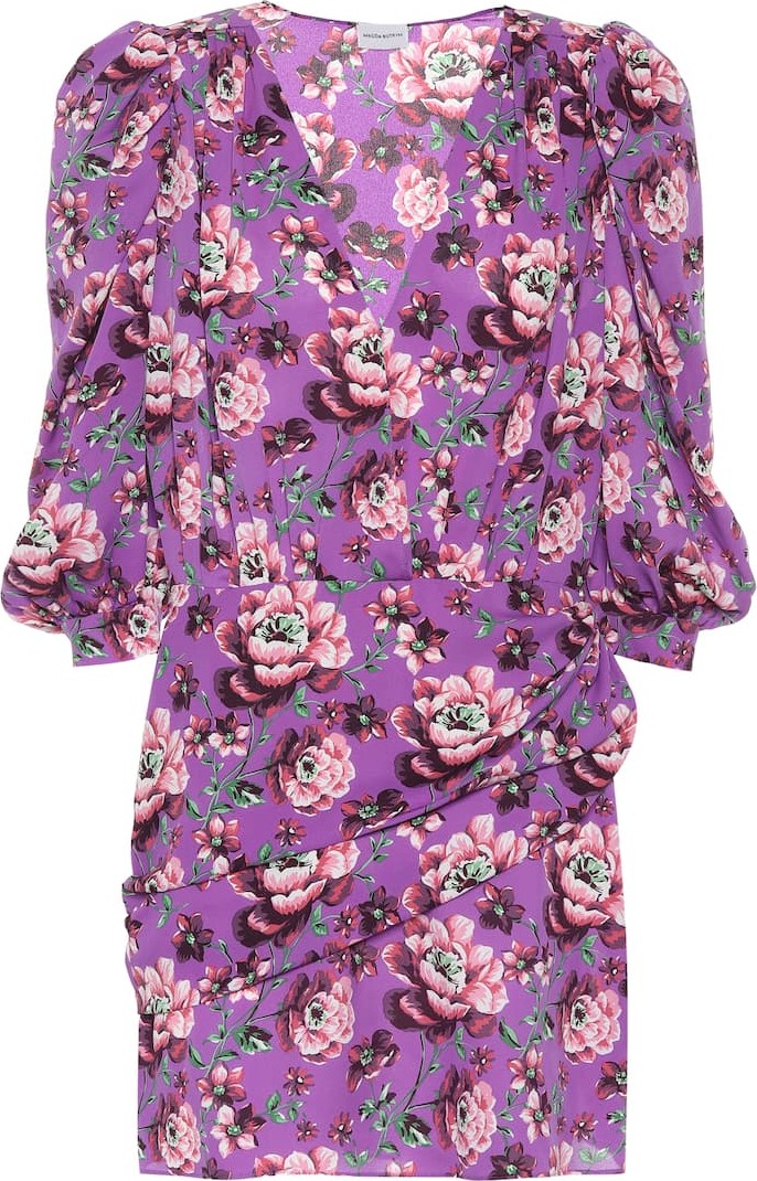 Magda Butrym Faro floral silk minidress