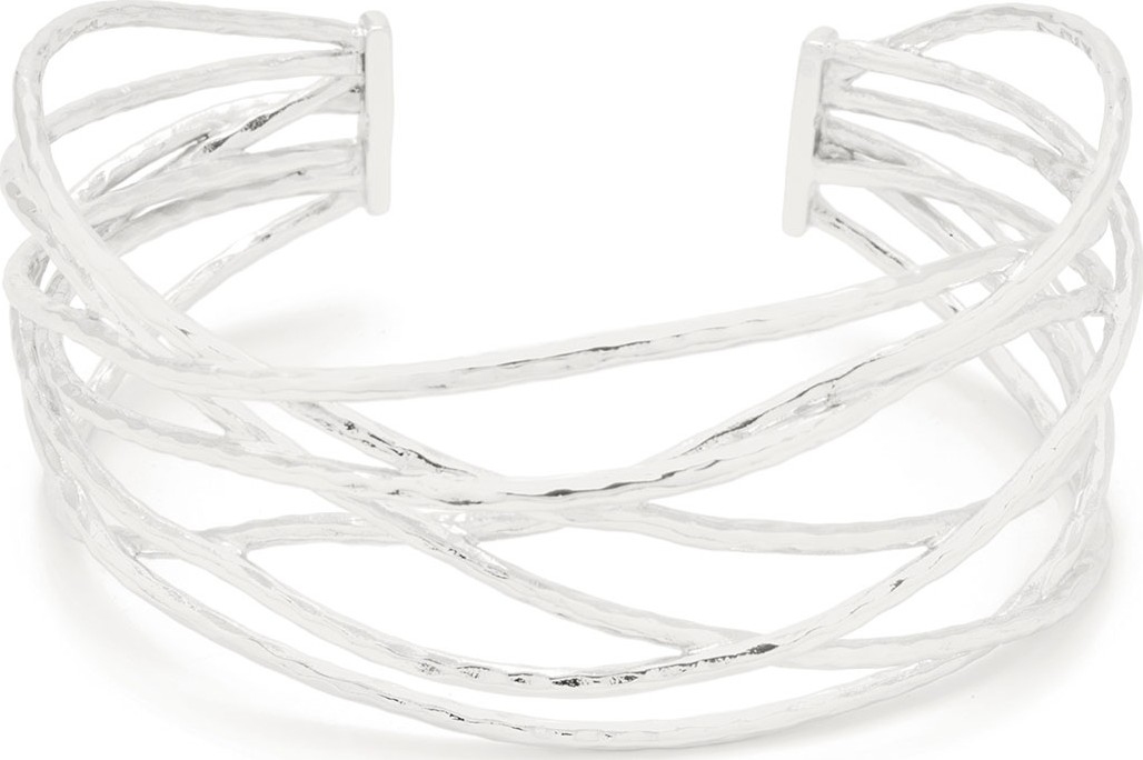 Gorjana Lola Sculptural Cuff Bracelet, Silver
