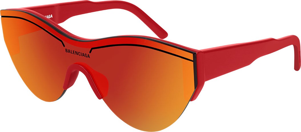 Balenciaga Semi-Rimless Acetate Cat-Eye Sunglasses