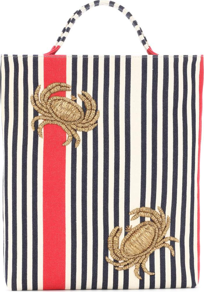 Sanayi 313 Granceola striped canvas tote