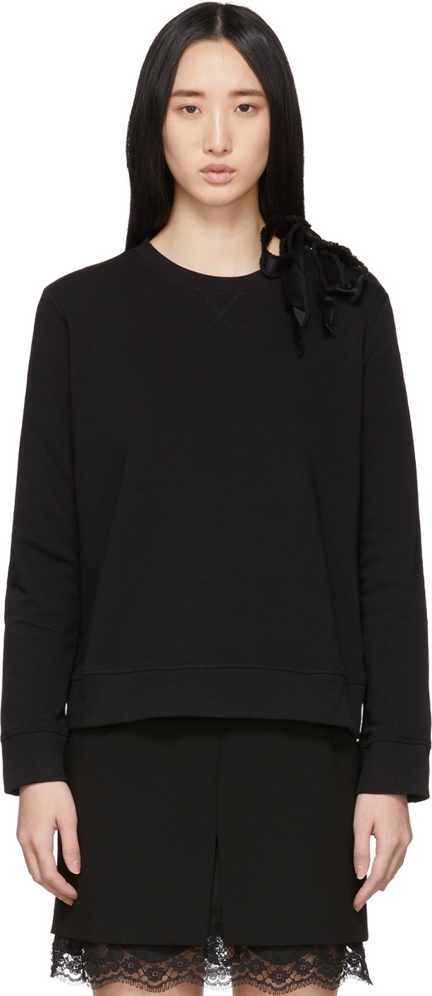 RED Valentino Black Ballet Sweatshirt