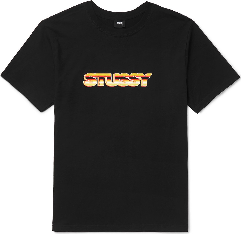 Stussy Logo-Print Cotton-Jersey T-Shirt