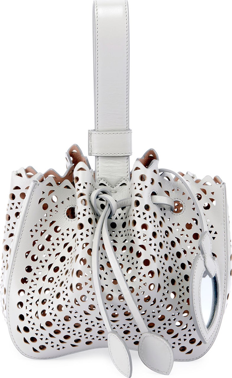 Alaïa Rose Marie Mini Bucket Bag