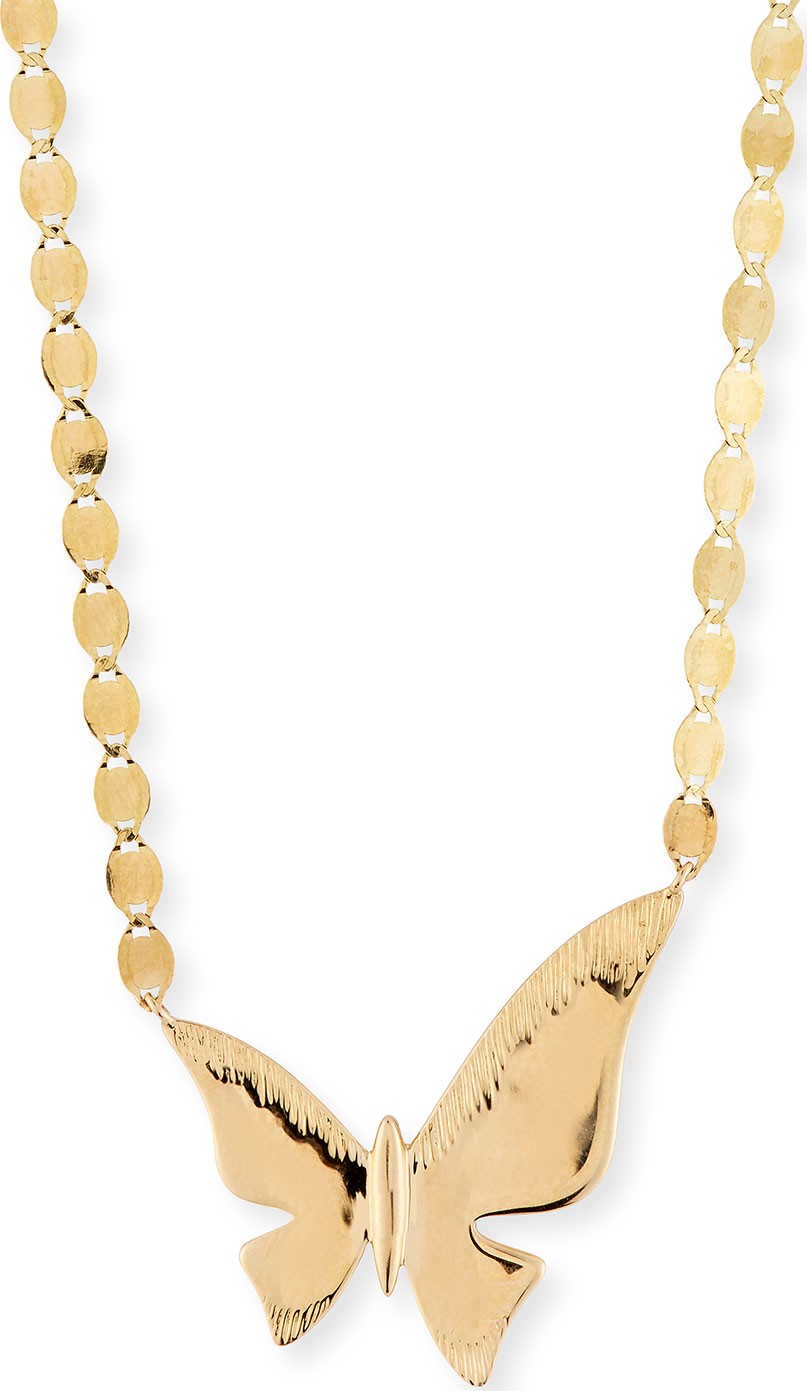 Lana 14k Large Butterfly Pendant Necklace