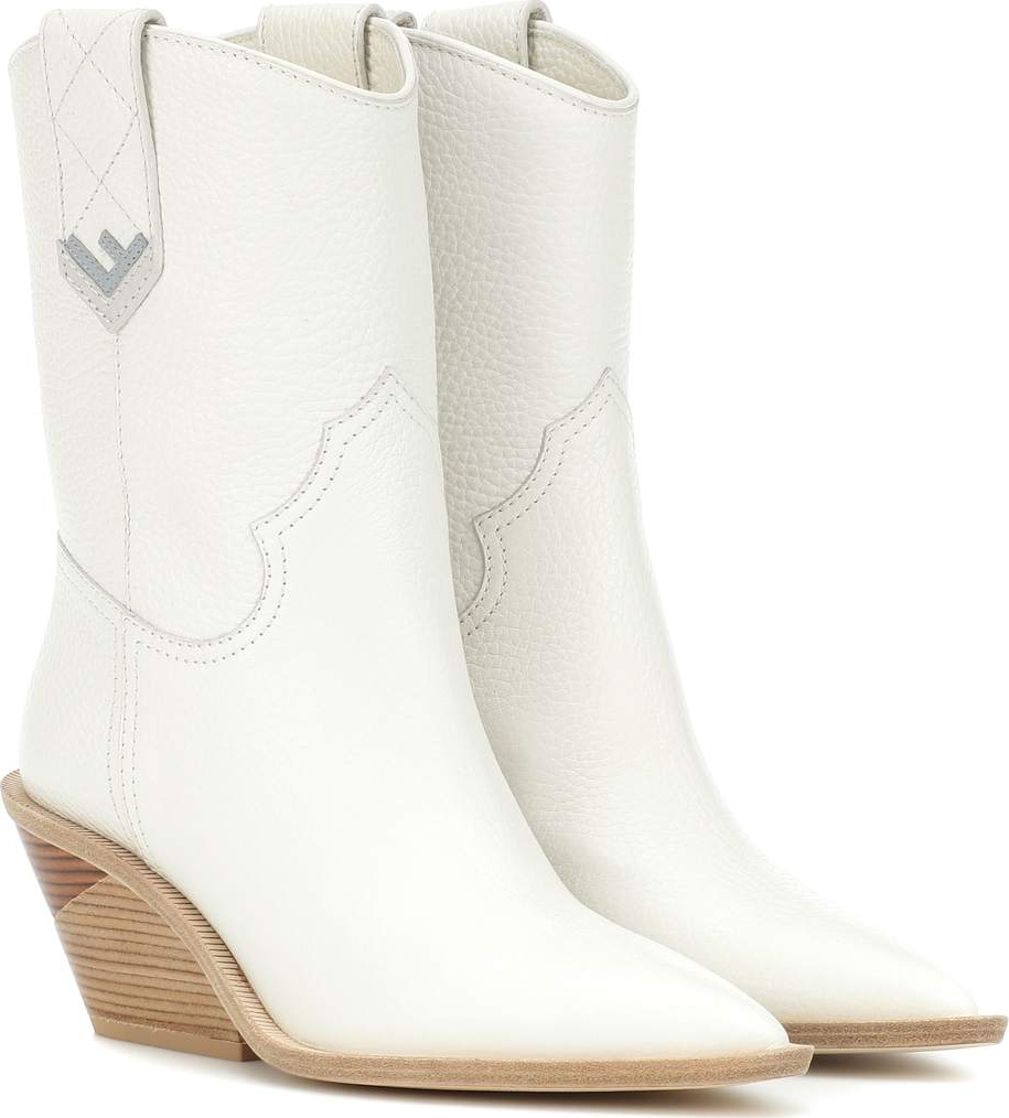 Fendi Leather cowboy boots