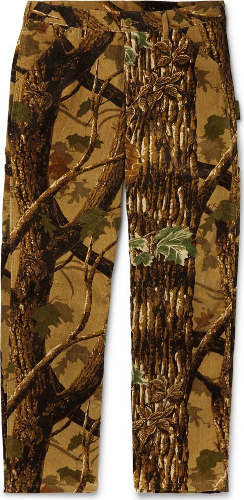 Neighborhood Wide-Leg Printed Cotton-Corduroy Trousers