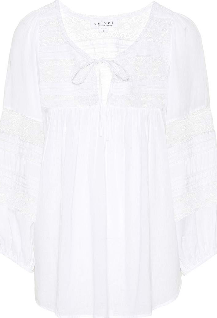 Velvet By Graham & Spencer Evie cotton blouse