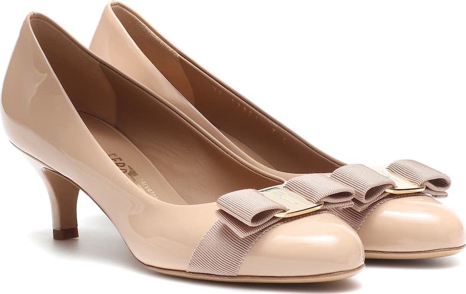 Salvatore Ferragamo Carla 55 patent leather pumps