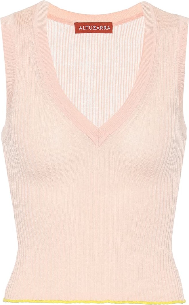 Altuzarra Parrish silk and cotton sweater vest