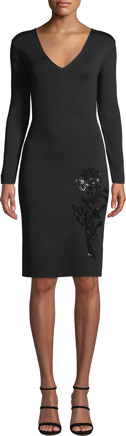 Sachin & Babi Violette Embroidered Bodycon Dress