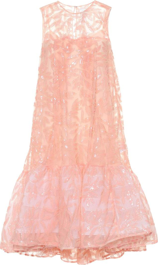 Huishan Zhang Jodie floral-embellished dress