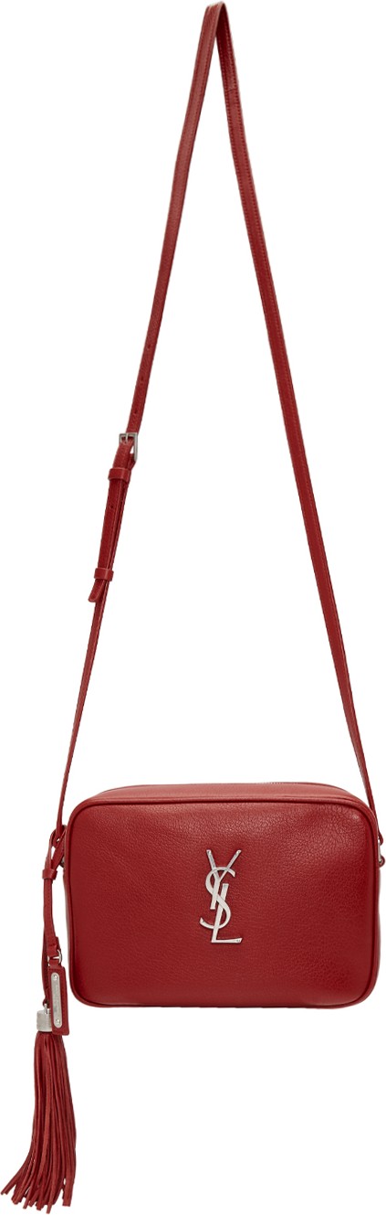Saint Laurent Red Lou Camera Bag