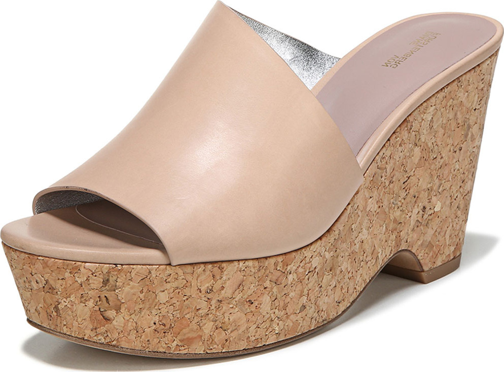 DIANE von FURSTENBERG Bonnie Wedge Platform Slide Sandal