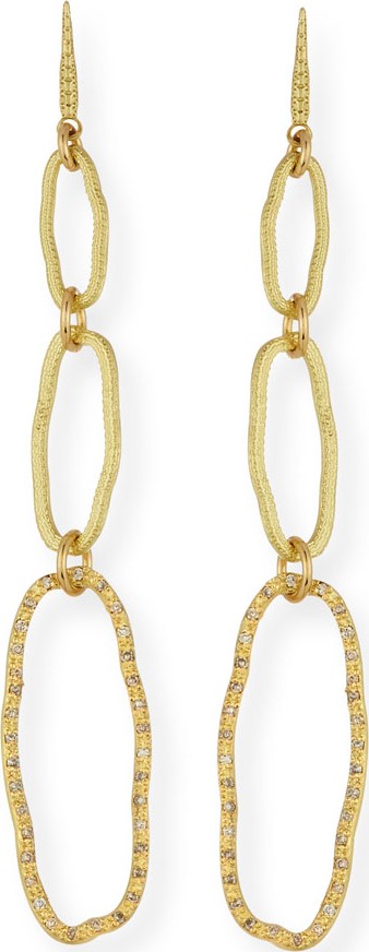 Armenta Sueno 18k Diamond Triple Drop Earrings
